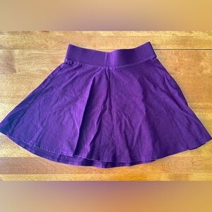 Burgundy short skater skirt